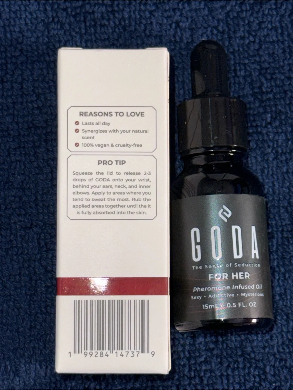 For Her Pheromone Infused Body Oil - Black Dropper Bottle